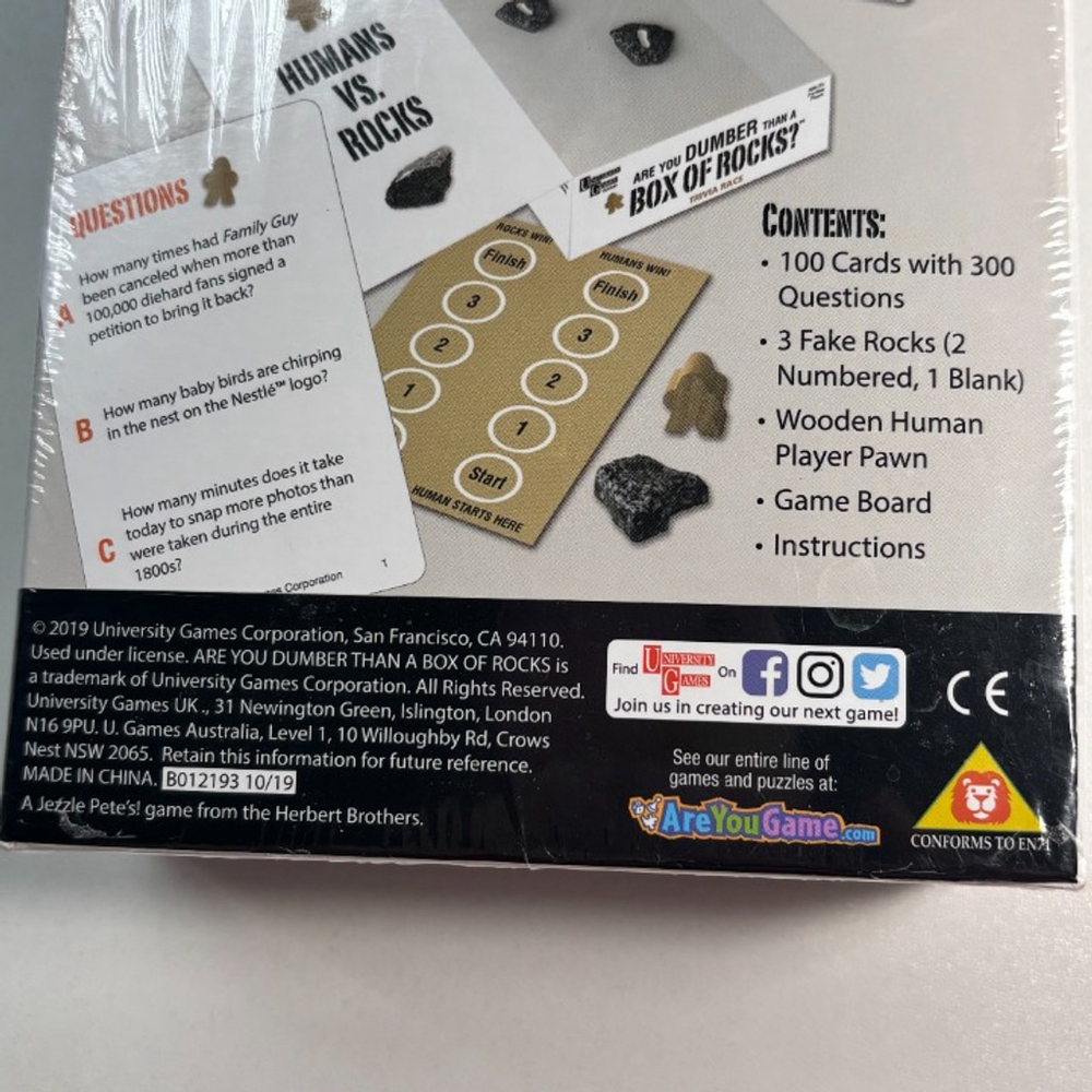 Are You Dumber Than A Box Of Rocks? - NIB Trivia Game - Picture 3 of 6